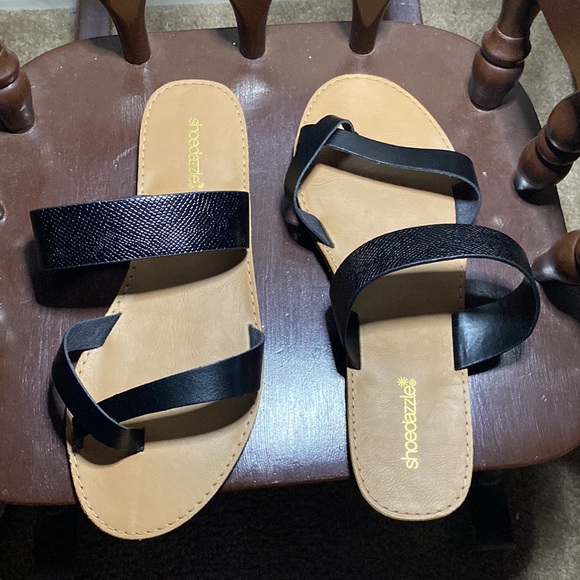 Cloey Thong Sandal Black Size 11W - Picture 3 of 4